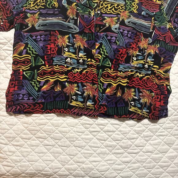 Hawaiian Shirt CHICOS DESIGN Size 3 - Picture 6 of 8